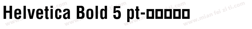 Helvetica Bold 5 pt字体转换